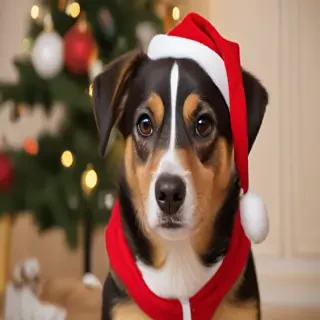 christmas dog photos