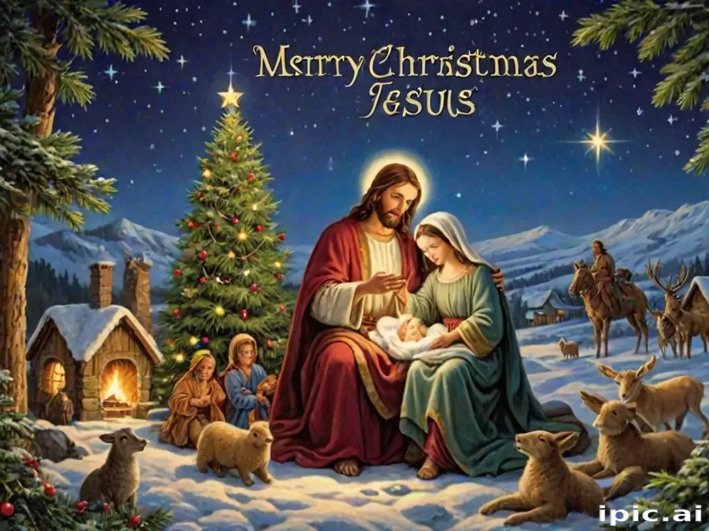 merry christmas jesus images