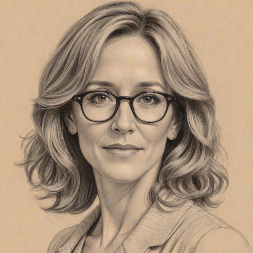 Beauteous Felicity Huffman, pencil sketch, portrait of Alluring woman 1920s in glasses, hair style beatnik, outline, clear lines, fine lines, 8k