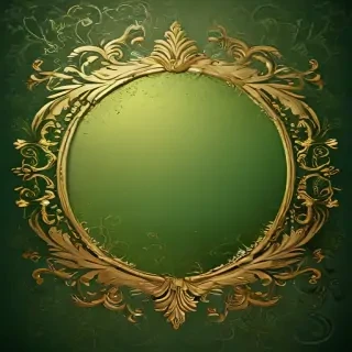 gold and green background
