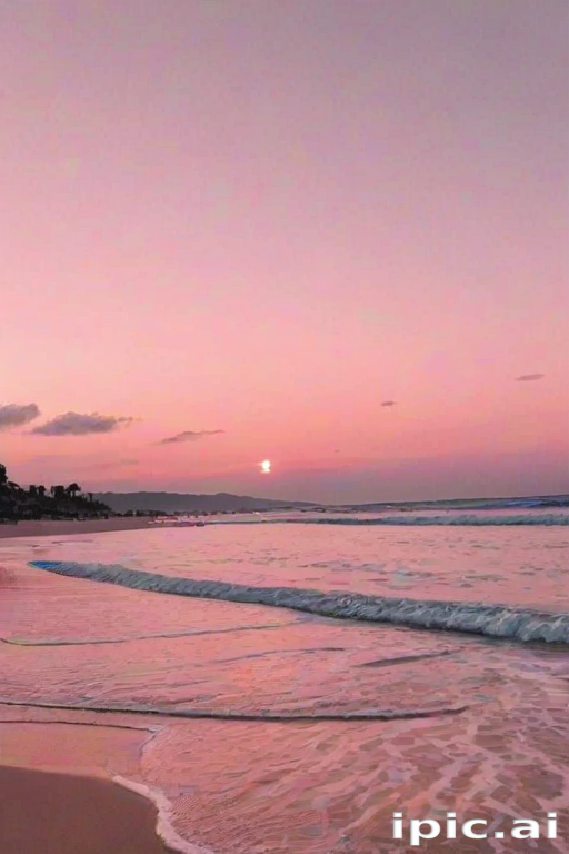 pink beach aesthetic