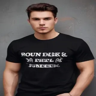 black tee shirt mockup
