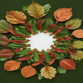 leaf circle