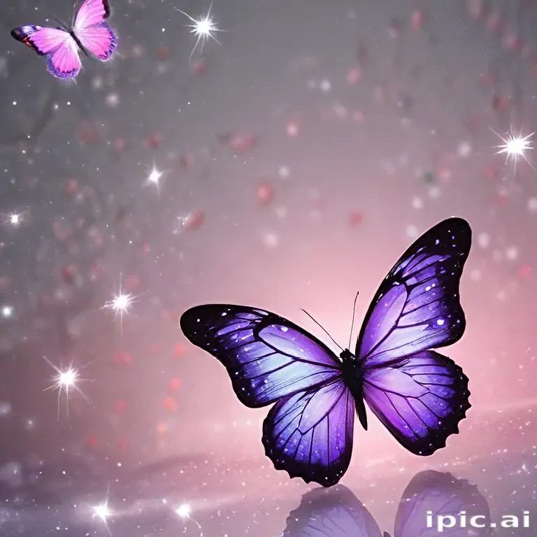 glitter butterfly wallpaper