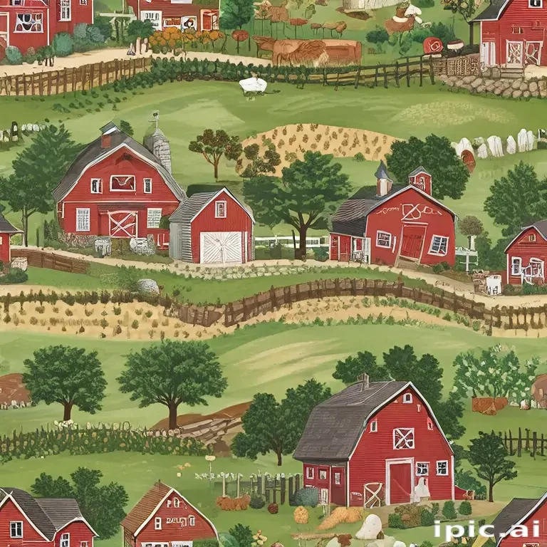 background of a farm