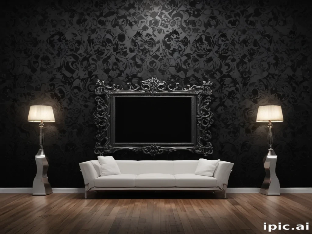 black wallpaper cute