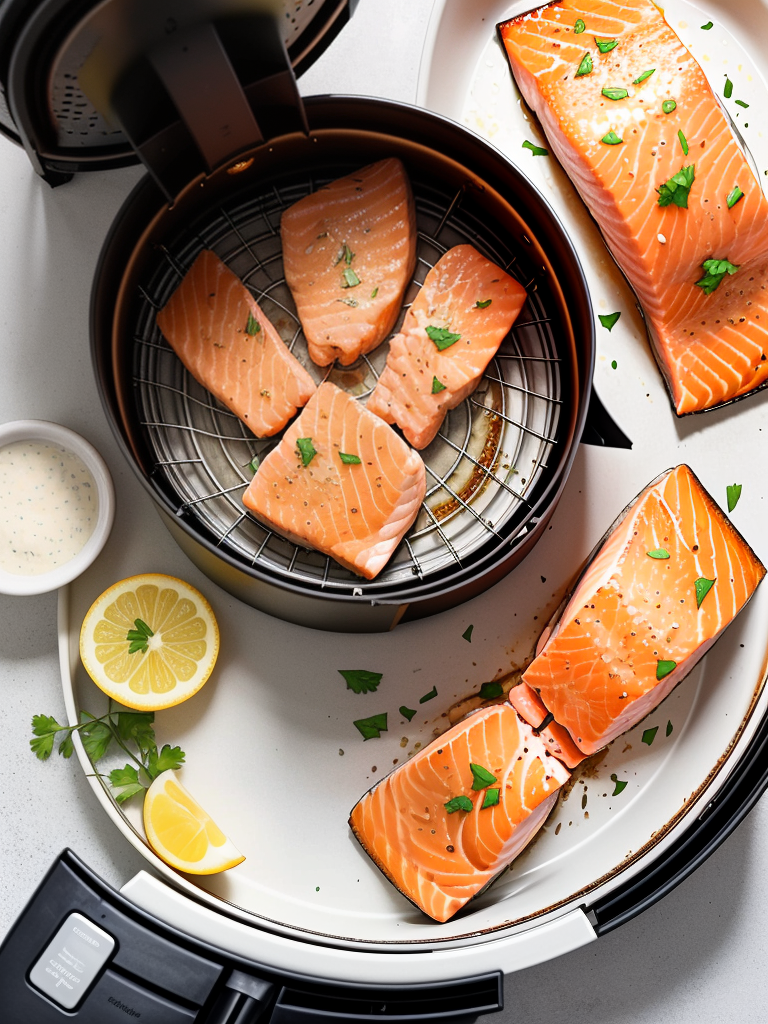 honey garlic salmon air fryer