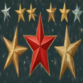 christmas stars clipart