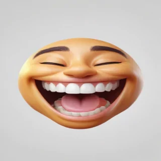 laugh emoji transparent background