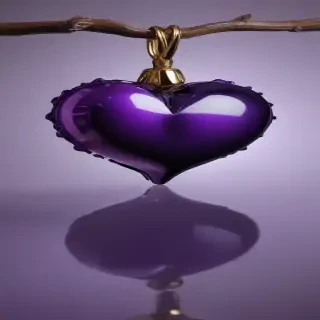 aesthetic purple heart