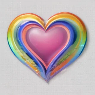 rainbow heart png