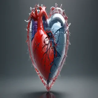 transparent broken heart