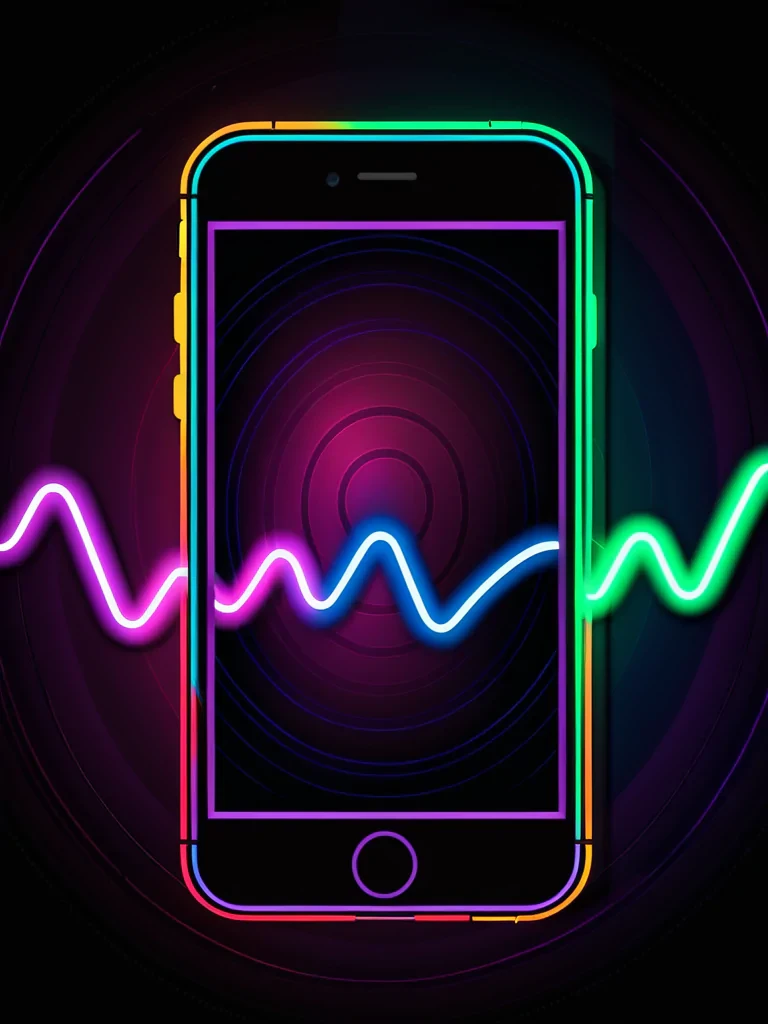iphone neon wallpaper