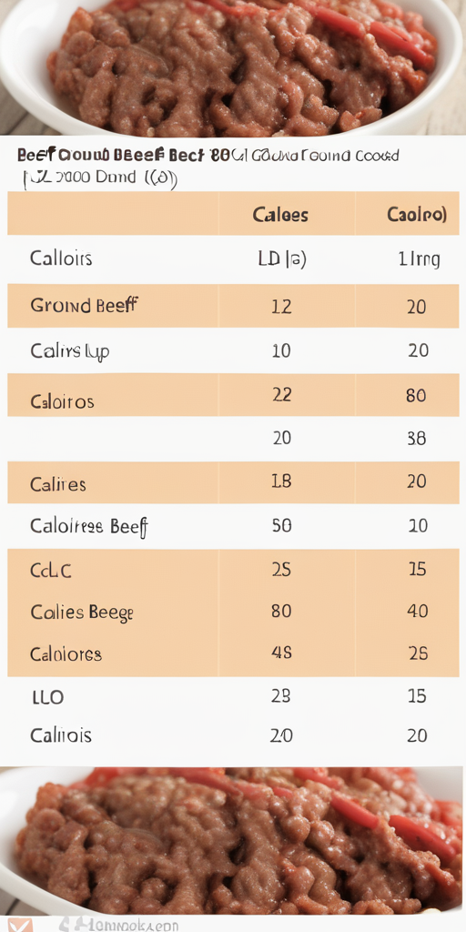 calories in 1 lb 80/20 ground beef cooked drained