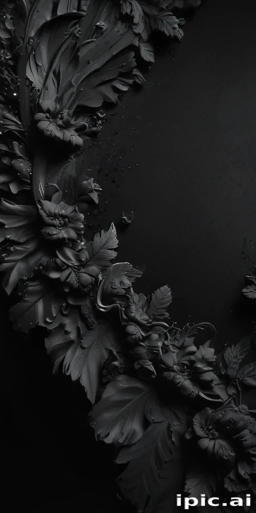 black bg aesthetic