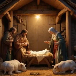images of the manger scene