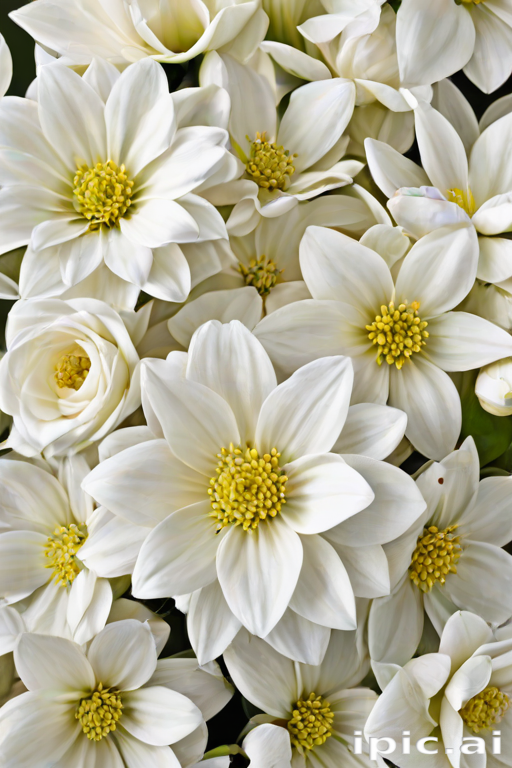 white flowers png transparent
