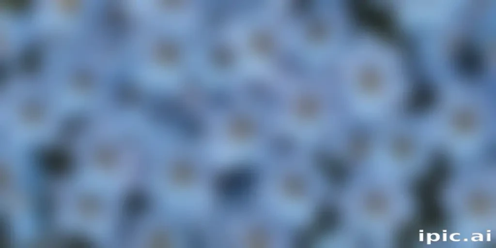 aesthetic blue flowers
