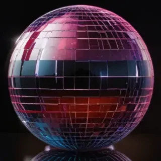 transparent disco balls