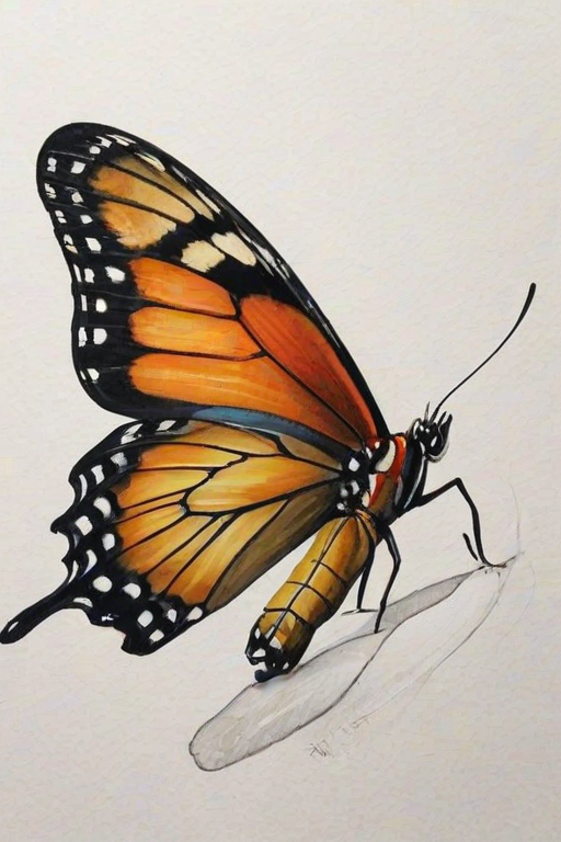 butterfly drawling