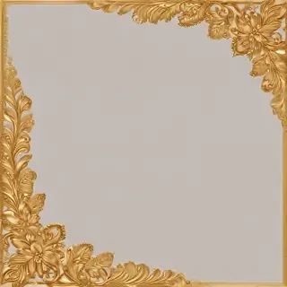 gold border transparent