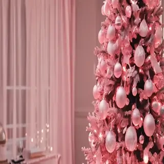 pink christmas aesthetic
