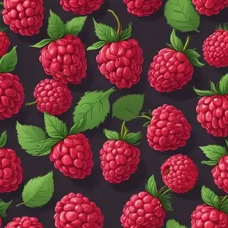 cartoon raspberry