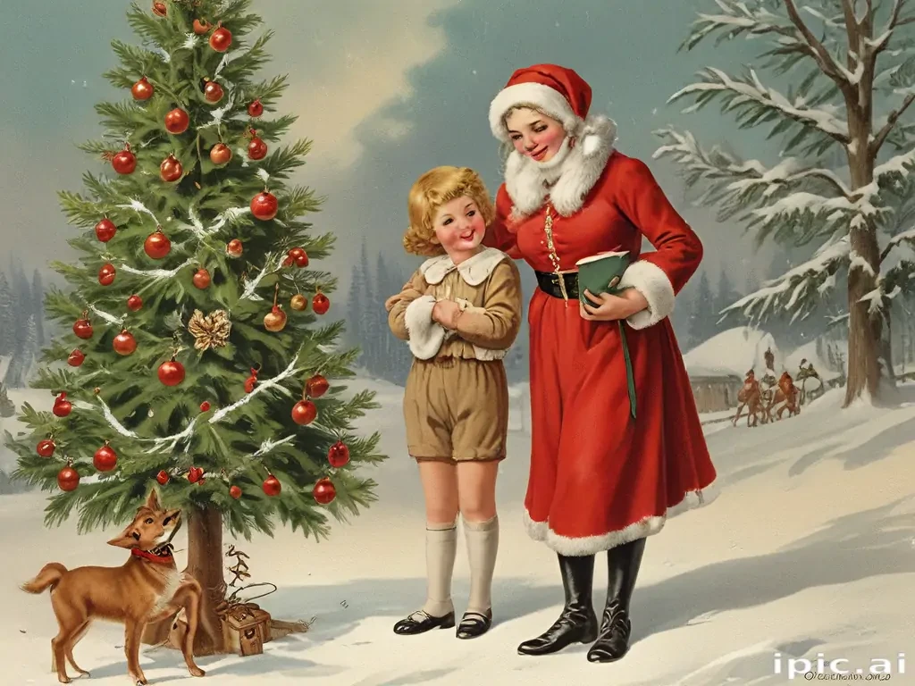 vintage merry christmas image