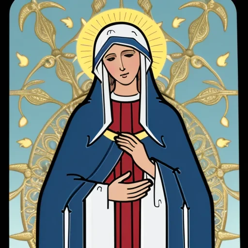 virgin mary clip art