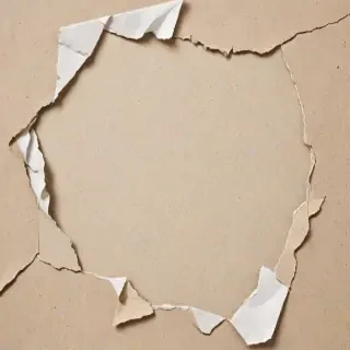 torn paper transparent
