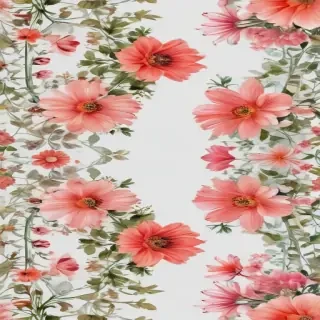 transparent floral border