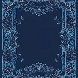 blue border design