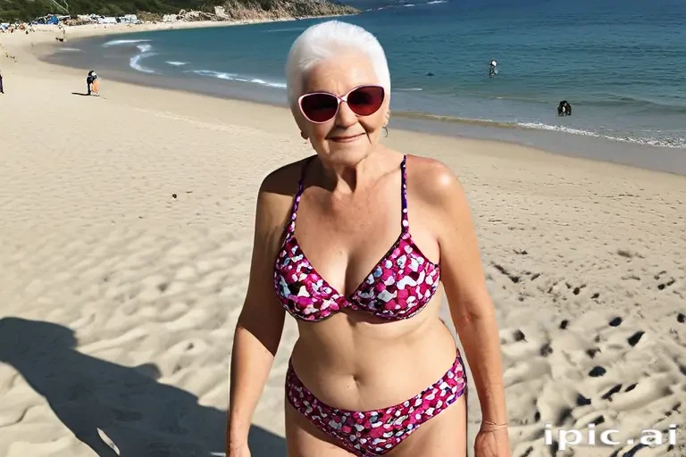 grandma in bikini