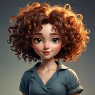 cartoon characters with curly hair