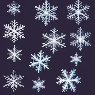 snowflakes clipart transparent background