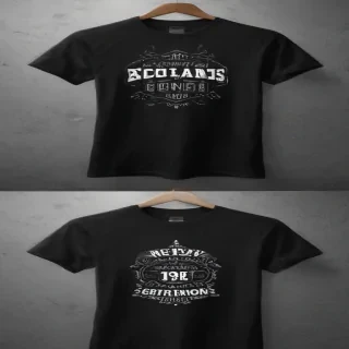 black t shirt mockup free