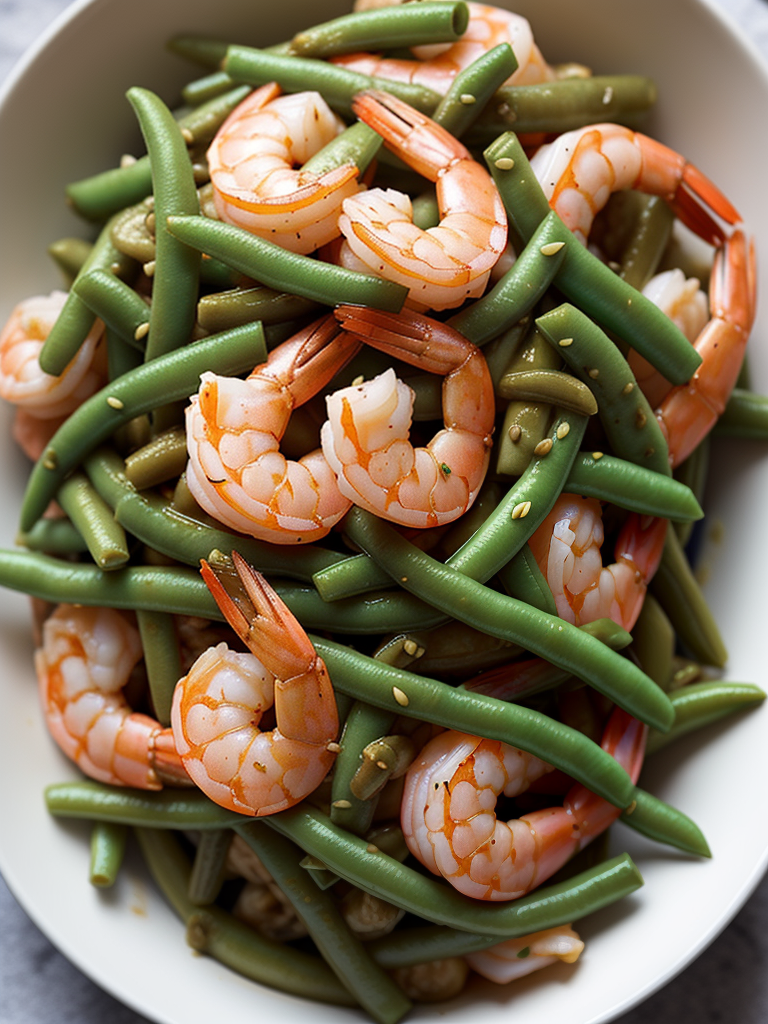 shrimp and green bean stir fry