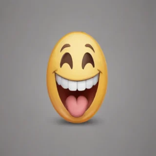 transparent laughing emoji