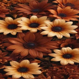 aesthetic brown flowers