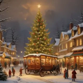 antique christmas images