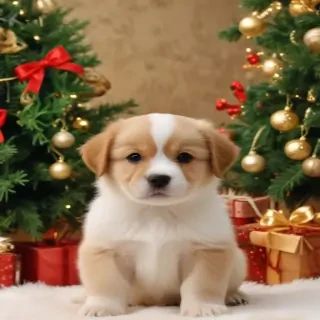 christmas puppy desktop backgrounds