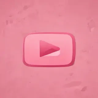 pink youtube logo