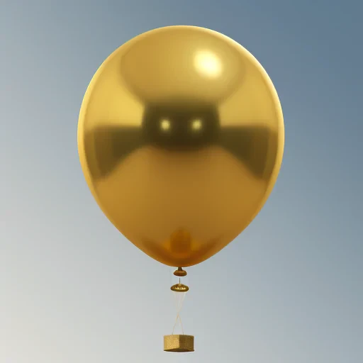 gold balloon png