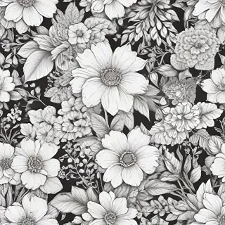 flower line art