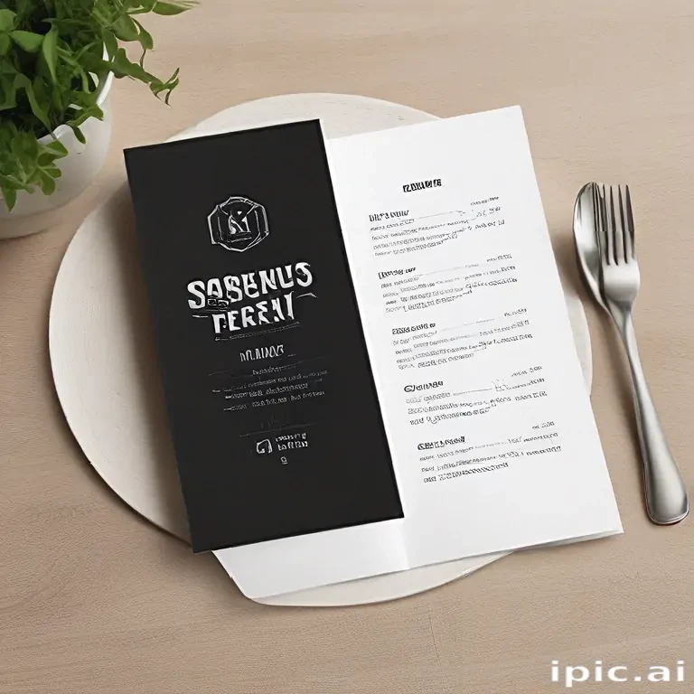 restaurant menu mockup