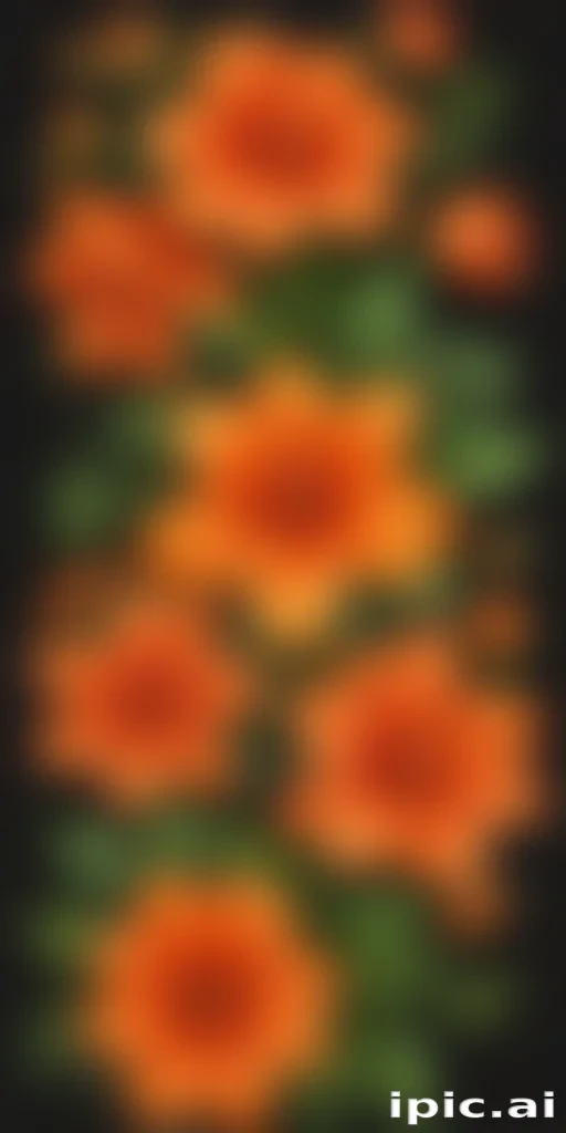 orange flower clipart
