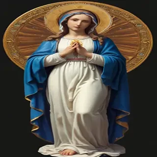 virgin mary clip art