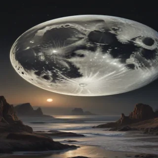 vintage moon art