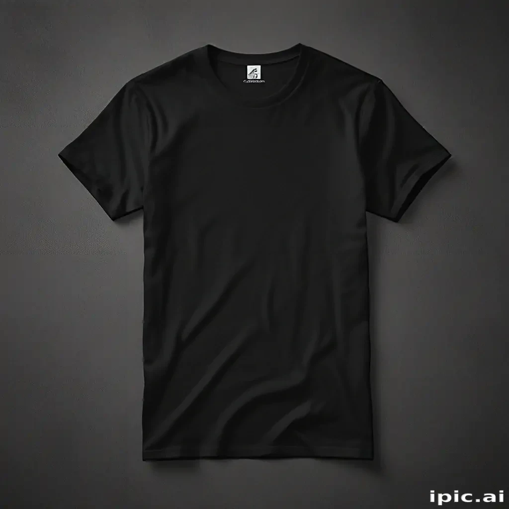 black t shirt mockup free