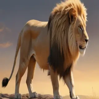 transparent lion